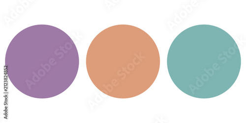 Round Infographic Elements Design Set - Ring Sticky Label Vector Illustration - Circle Infographic Design