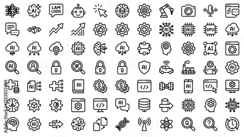 AI Machine Learning Icon Pack