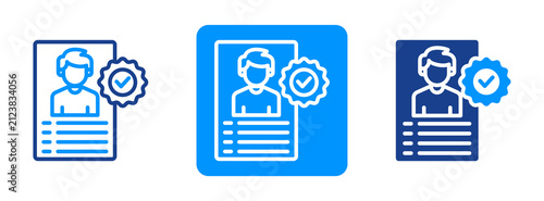 Verified Account Icon In Dual Tone Style