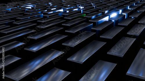Clean Dark Digital City Grid for Commercial Layout