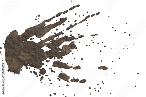  rich brown mud splashing