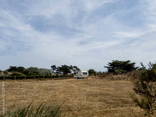 Pointe de la Varde à Saint-Malo - Sécheresse, caravane