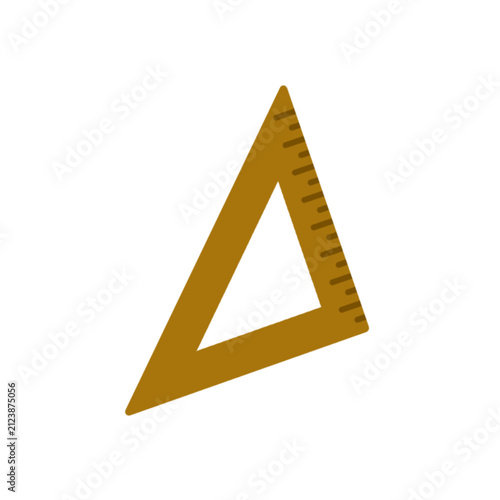 triagle ruler vector illustration for graphic design