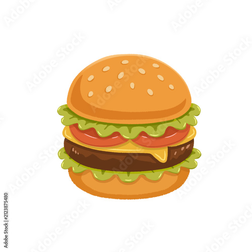 hamburger vector illustration for graphic design