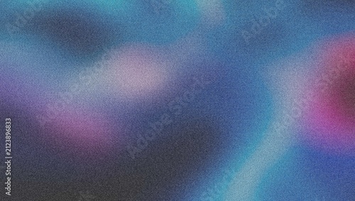 Grainy gradient background with blue and purple light leaks, soft abstract texture with film noise, ethereal aura color blur lo-fi texture 4K grainy texture Background