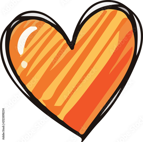 Orange Heart