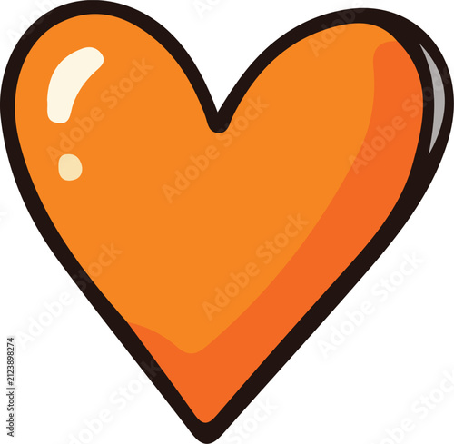 Orange Heart