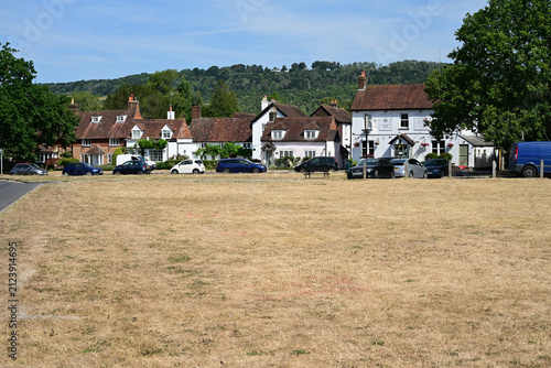 A picture postcard village in the UK during the summer heatwave of August 3rd 2026. 
