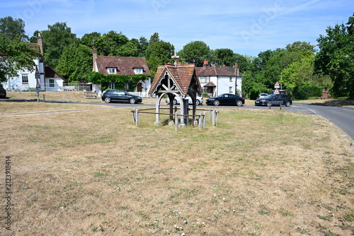 A picture postcard village in the UK during the summer heatwave of August 3rd 2026. 