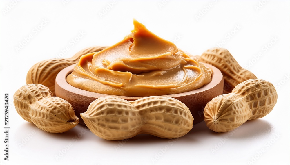 Fototapeta premium a peanut butter on a isolated on white background