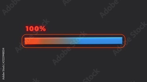 Progress bar at 100% load