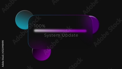 Computer system update, 100% load.
Digital technologies.