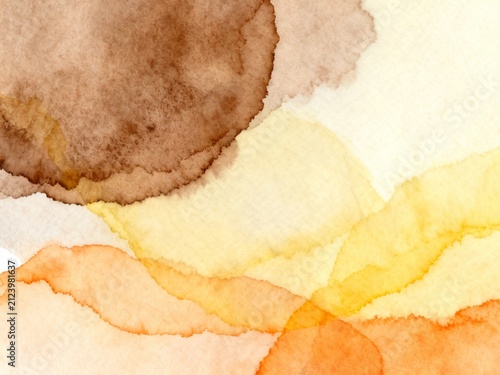 autumn watercolor texture background. generate ai