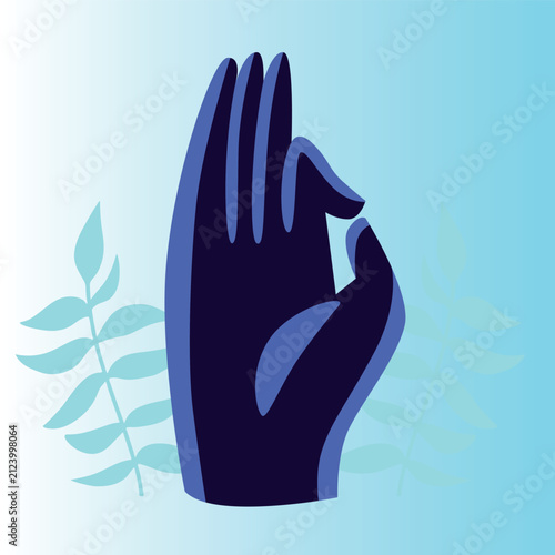 Art & Illustration Woman exercising yoga. Woman practicing asana. Relaxing environment. Concept of meditation. Cartoon flat style. Vector