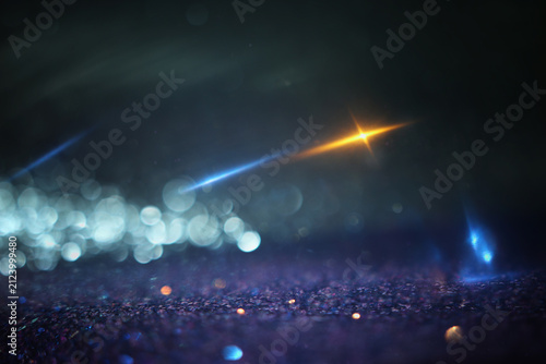 Abstract background of soft focus bokeh lights