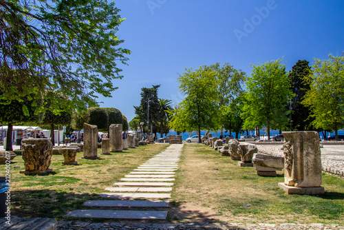 Park between waterfront and historical centre of Zadar