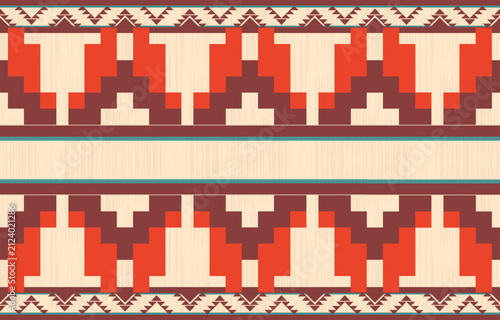 beige seamless geometric ethnic pattern. Native American ethnic design, Southwestern decor design for background, curtain, carpet, wallpaper, clothing, wrapping, Batik.