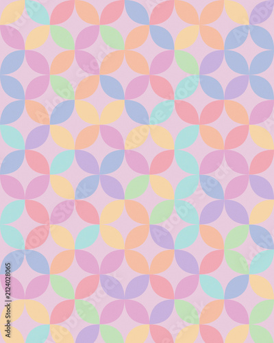 Pastel abstract mosaic of overlapping circle tiles creates a soft, cheerful background with ample copy space for branding, flyers, and social media.