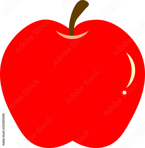 red apple isolated
