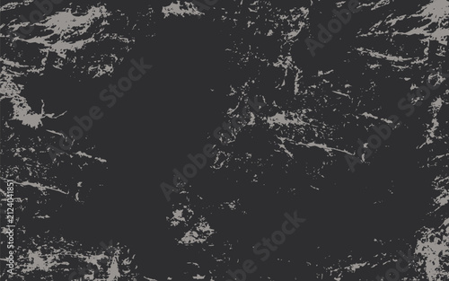 Gray, grunge, distressed, aged wall. Background with scuffs, stains, and peeling paint. Horizontal mockup of old coating. Vector graphics