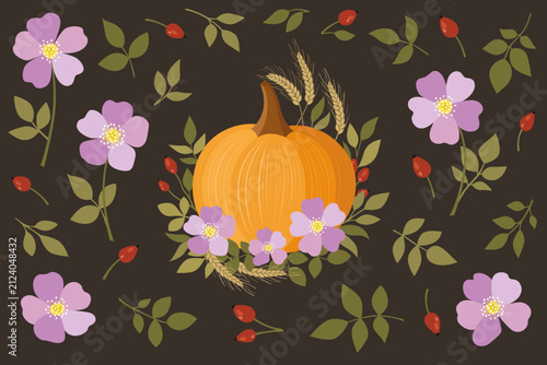 Pumpkin in Autumn
