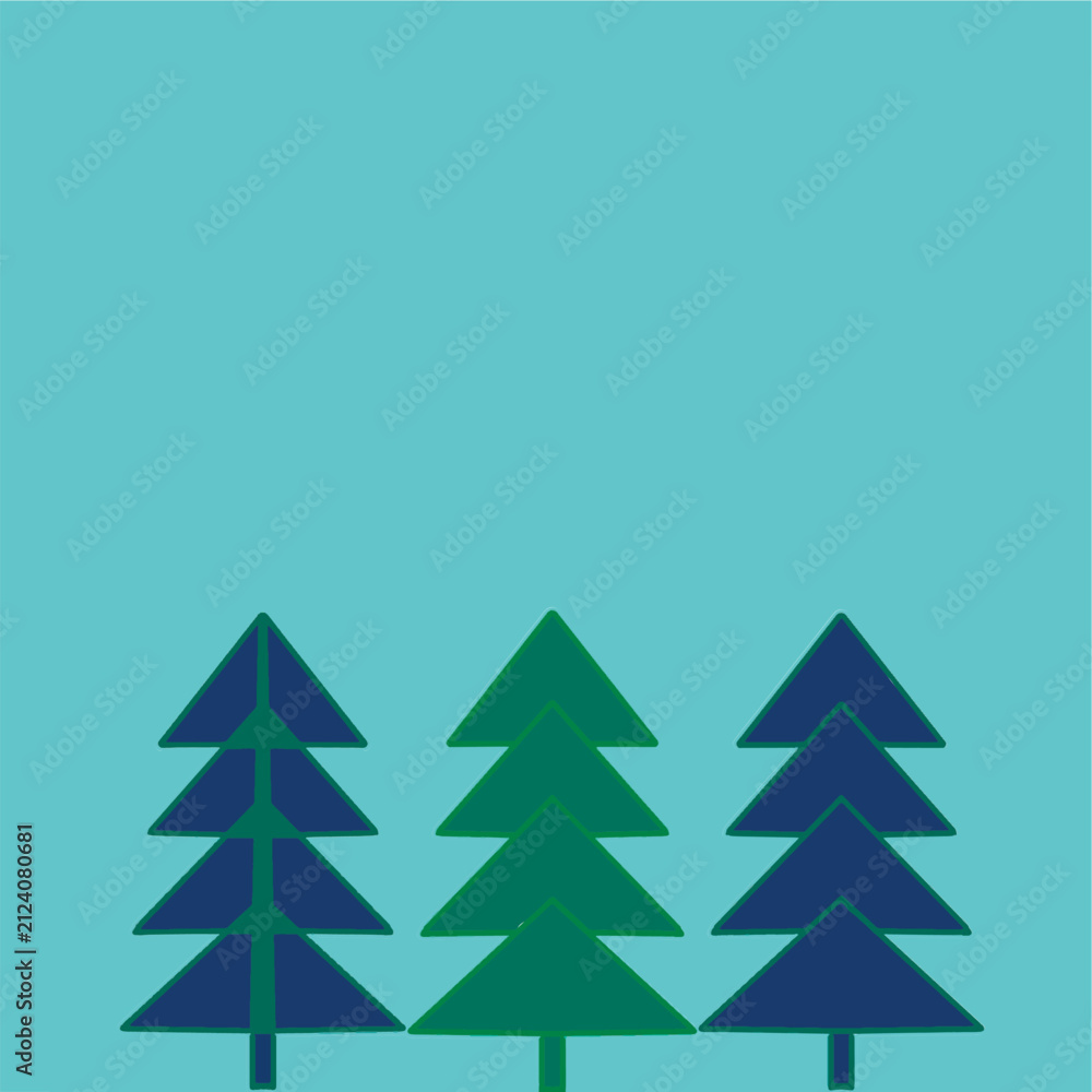 Obraz premium blue tree.eps