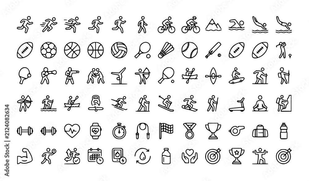 Fototapeta premium Premium Continuous One Line AI Technology Icons Vector Collection Editable Stroke