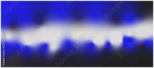 Glowing Blue Light Blur Wave on Dark High-Contrast Grain Texture Background with Noisy Effect, Abstract Technology Banner, Poster, Header, Wallpaper and Wide Backdrop Design