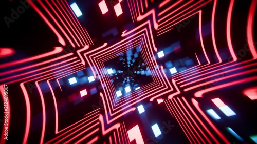 Digital high-tech scifi technology background 4k seamless looping animation modern vj loop backdrop