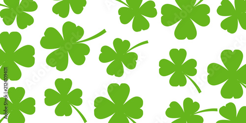 Clover leaf illustration in flat style. Clover leaf vector design symbolizes trust, hope, love, and good luck.