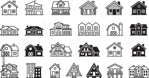 House Vector Icons Collection