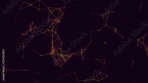 Abstract digital connection plexus network graphic vector