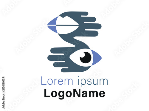 Modernes Hände Logo für unterstützte Kommunikation