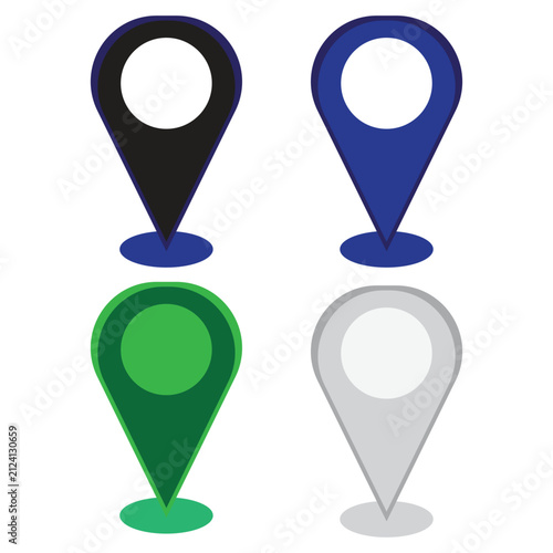 Location Pin Icons Set