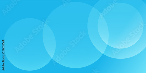 Minimalist corporate blue design with bubble shapes