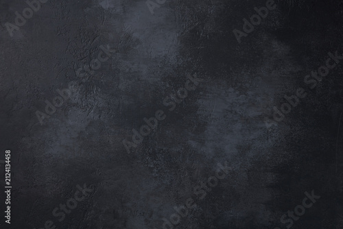 Empty black slate stone background pattern with high resolution. Top view. Copy space.