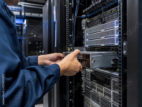 Server Hardware Specialist Replacing Component