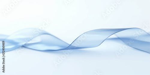 Abstract Blue Smoke Wave Background with Flowing Curves Smooth Lines and Modern Vector Design for Wallpaper and Digital Illustration