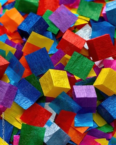 Joyful Jackpot Celebration Filled With Colorful Confetti Pieces