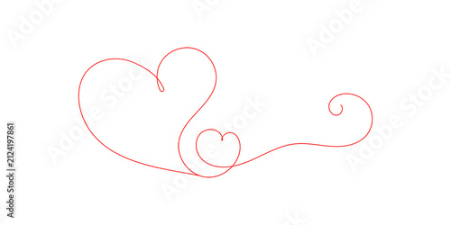 Принти на полотні Hand-drawn romantic symbol for love and affection on transparent background