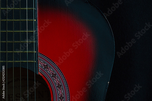 acoustic guitar close up