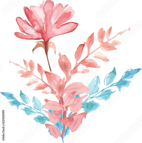 seamless background with pink flowers
