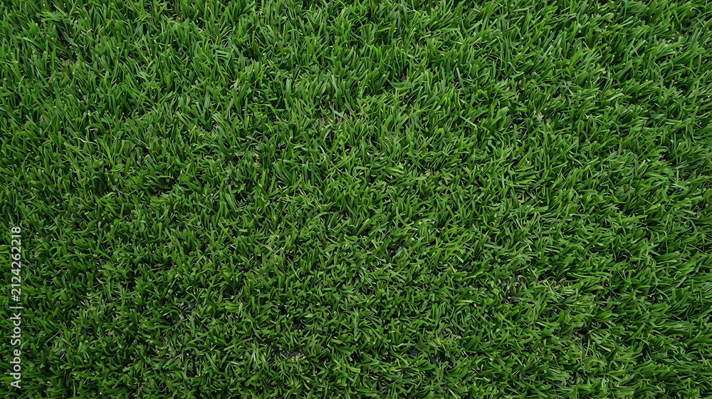 Fototapeta premium Full Frame Background of Lush Green Synthetic Artificial Grass Turf