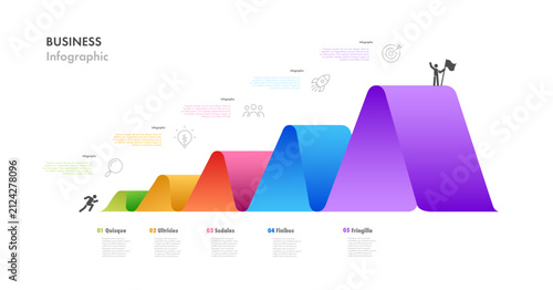 Timeline Infographic isometric for data visualization, marketing, strategy, flowchart, milestone, business project, development process vector