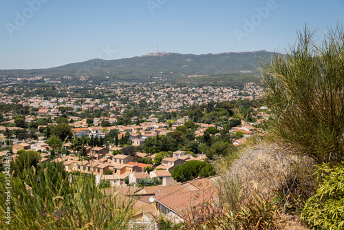 Scenic viewpoint of the surrounding of Allauch, France.
