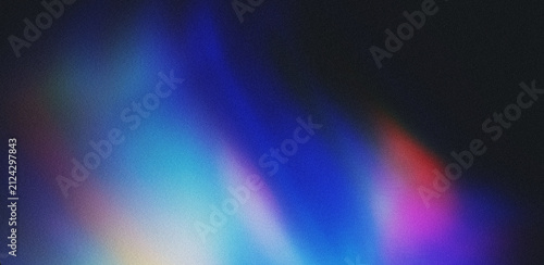 Obraz na plátně Cosmic blue flame aurora dark backdrop