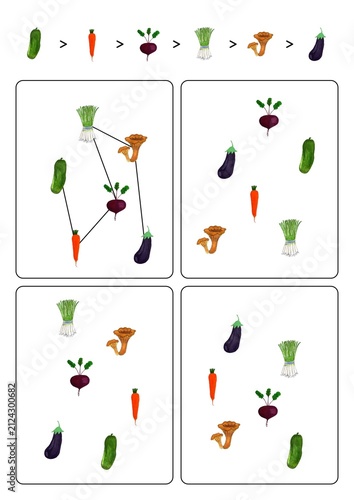 Hand-drawn pattern-connecting puzzle worksheet for toddlers