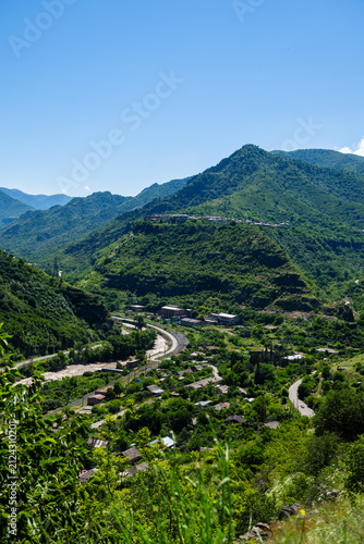 Amazing landscape with huge canyon and Debed river in Armenia