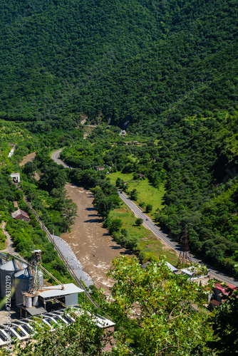 Amazing landscape with huge canyon and Debed river in Armenia