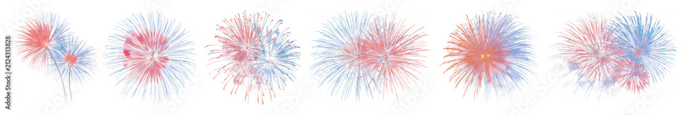 Obraz premium PNG Vibrant fireworks display celebration on transparent background